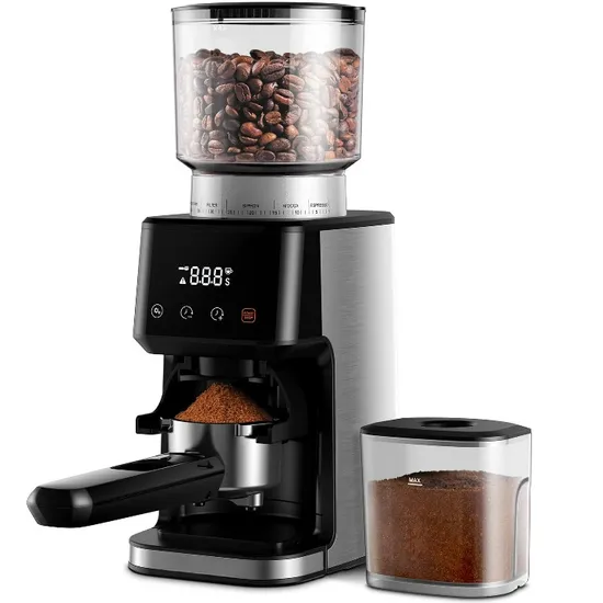 Heißer Verkauf Elektronische 51 Präzise Einstellungen Timer Konische Grat Kaffeemühle