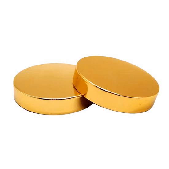 Fabrik Großhandel Kosmetikverpackungsglas 89mm Kunststoff Schraubverschluss Kunststoff Golddeckel