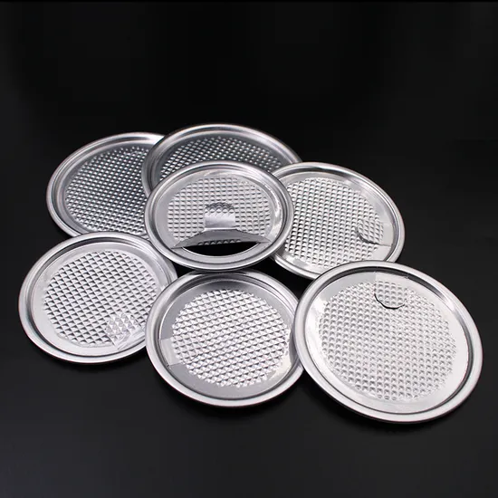 Leicht abziehbarer Aluminiumdeckel im neuen Design, Innendurchmesser 307 x 83 mm, zum Verschließen von Kunststoffdosen