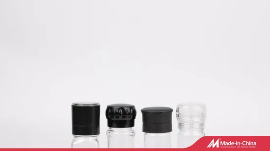 170 ml Klarglas Einstellbare Salz Gewürz Pfeffer Grinder Kunststoff Kappe